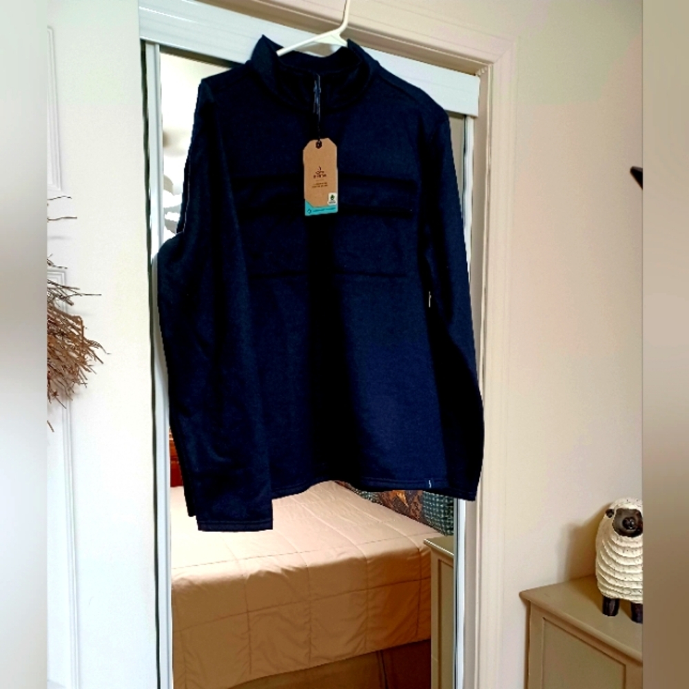 Prana Mens Navy Blue Sweater